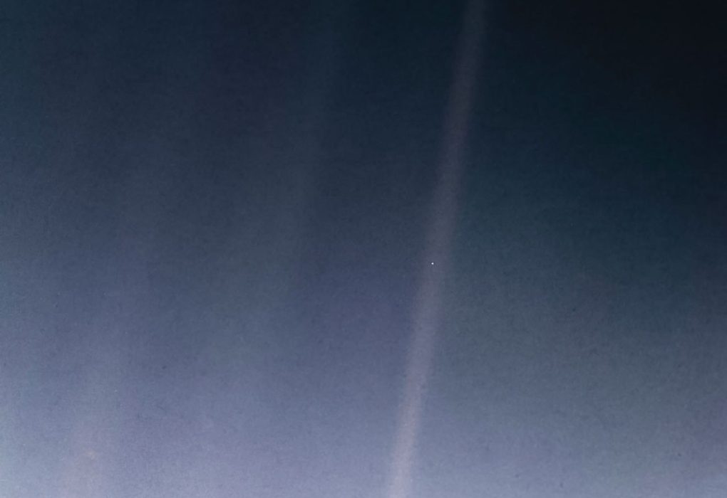 Pale Blue Dot Image of Earth