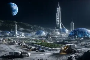 City on the moon